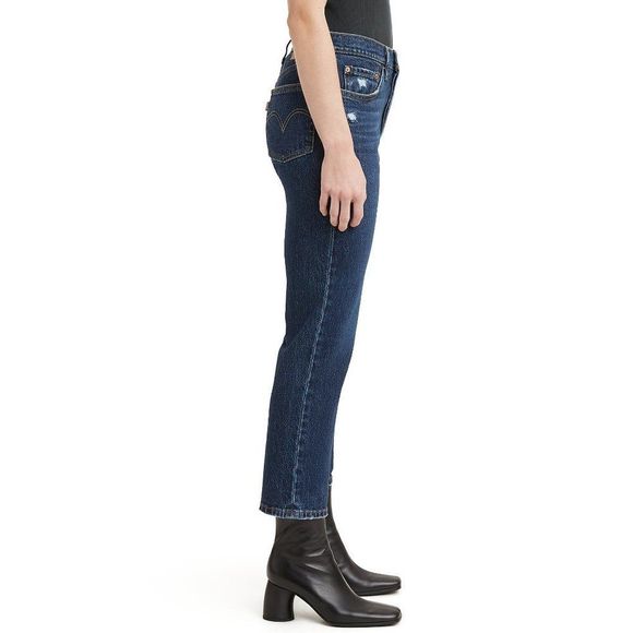 Levi's Women's Red Tab Women's 501 Original Cropped High Rise Straight Leg Jeans - Picture 2 of 5